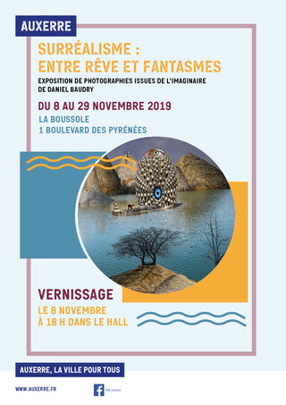 Affiche A4 - exposition daniel Baudry
